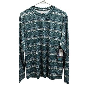Mountain and Isles Long Sleeve Quick Dry Aztec Design Top